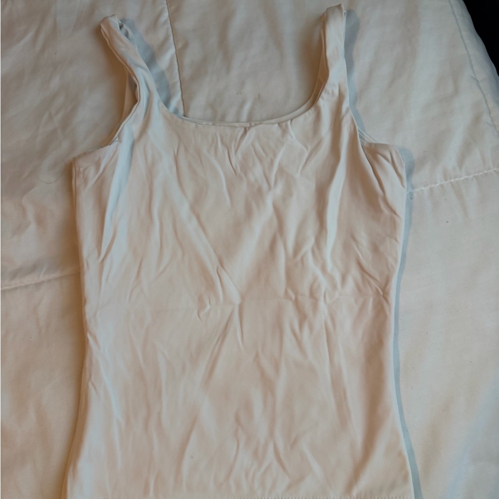 White Sleeveless Top